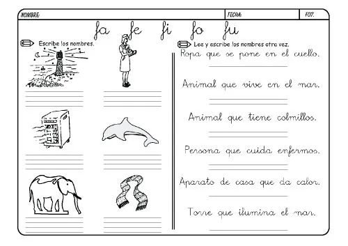 Letra F | Un rincón en casa