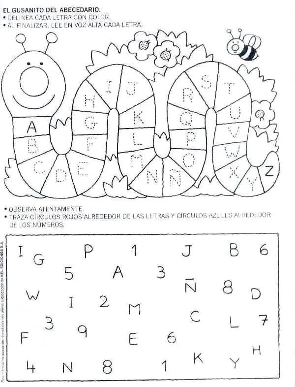 Ejercicios para niños de preescolar letras - Imagui