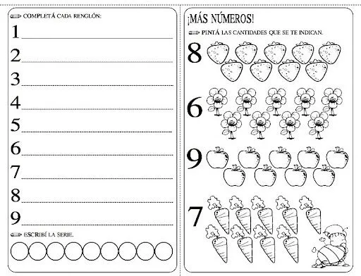 Ejercicios de matematicas para tercer grado de preescolar - Imagui