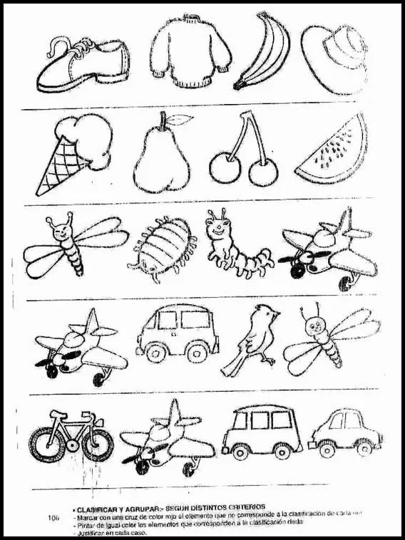 Actividades para niños preescolar, primaria e inicial. Relacionar ...