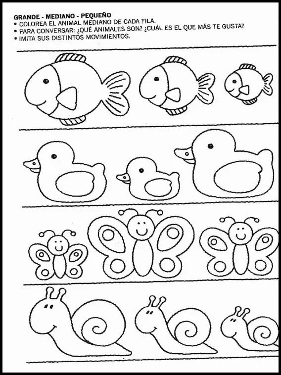 Actividades para niños preescolar, primaria e inicial. Relacionar ...