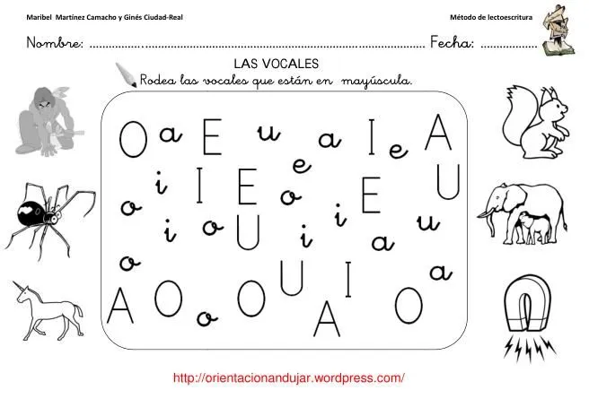 Actividades para Preescolar las vocales - Imagui