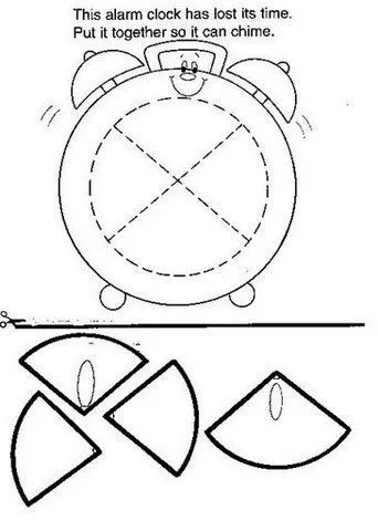 Actividades de relojes para imprimir - Imagui