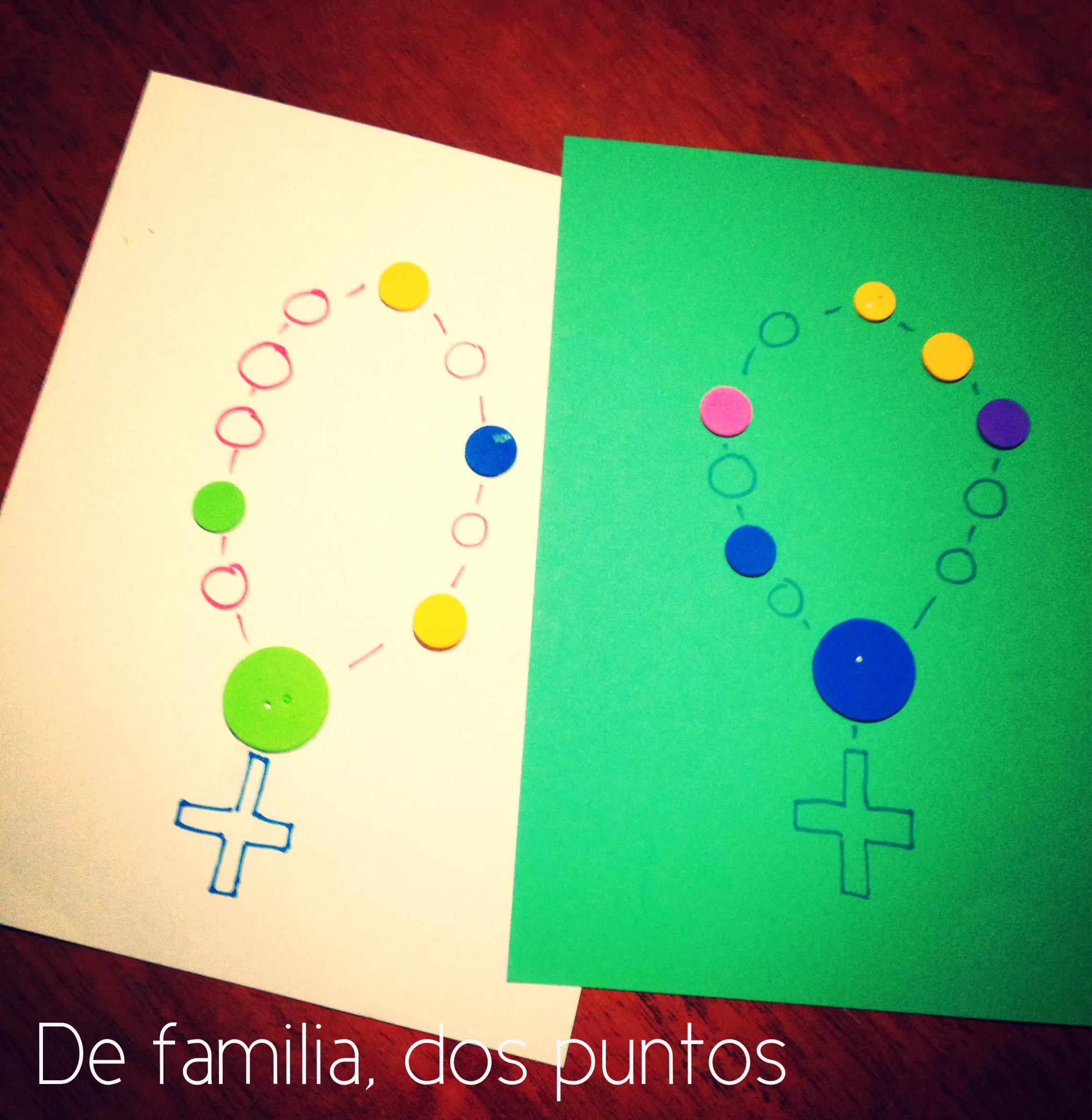 Actividades para rezar el Rosario con niños – De Familia, dos puntos Actividades para rezar el Rosario con niños – De Familia, dos puntos