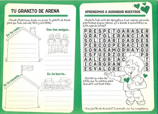 ACTIVIDADES | los valores desde la infancia ACTIVIDADES | los valores desde la infancia