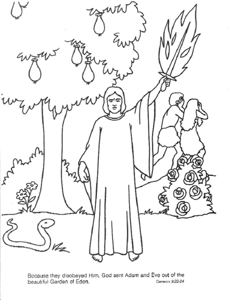 Adan y Eva - Dibujos para colorear - Ayudas Cristianas Adan y Eva - Dibujos para colorear - Ayudas Cristianas