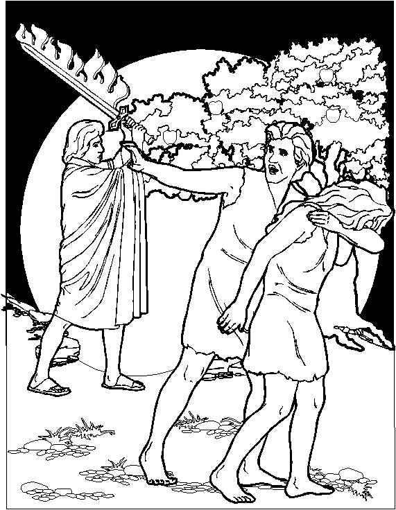 El jardin del eden para colorear - Imagui