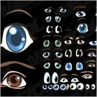 Se adapta a una caricatura vector de material precioso ojos Se adapta a una caricatura vector de material precioso ojos