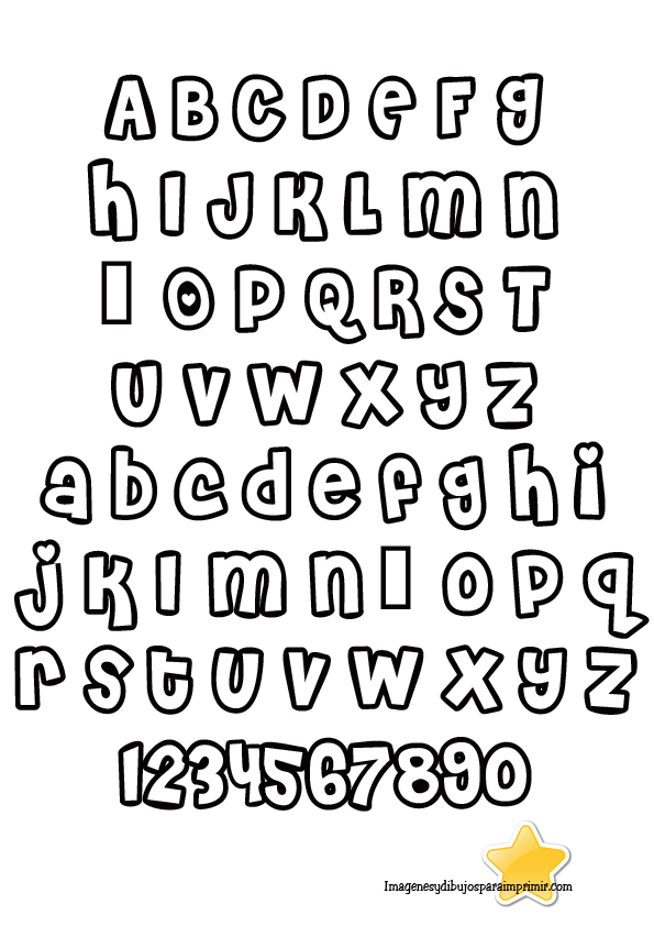 ADas de foami: Plantillas letras en foami