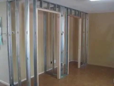 Adding a closet for extra space using metal framing and drywall ...