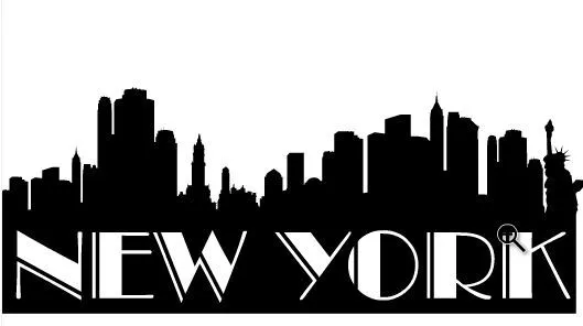 Adhesivo de pared ciudad / país - NEW YORK NEW YORK - Paristic