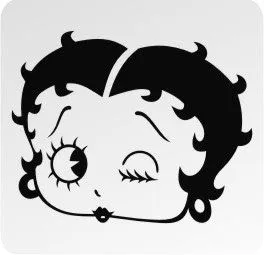 Adhesivos Natos: Pegatina Betty Boop Guiño - Adhesivo de vinilo Adhesivos Natos: Pegatina Betty Boop Guiño - Adhesivo de vinilo