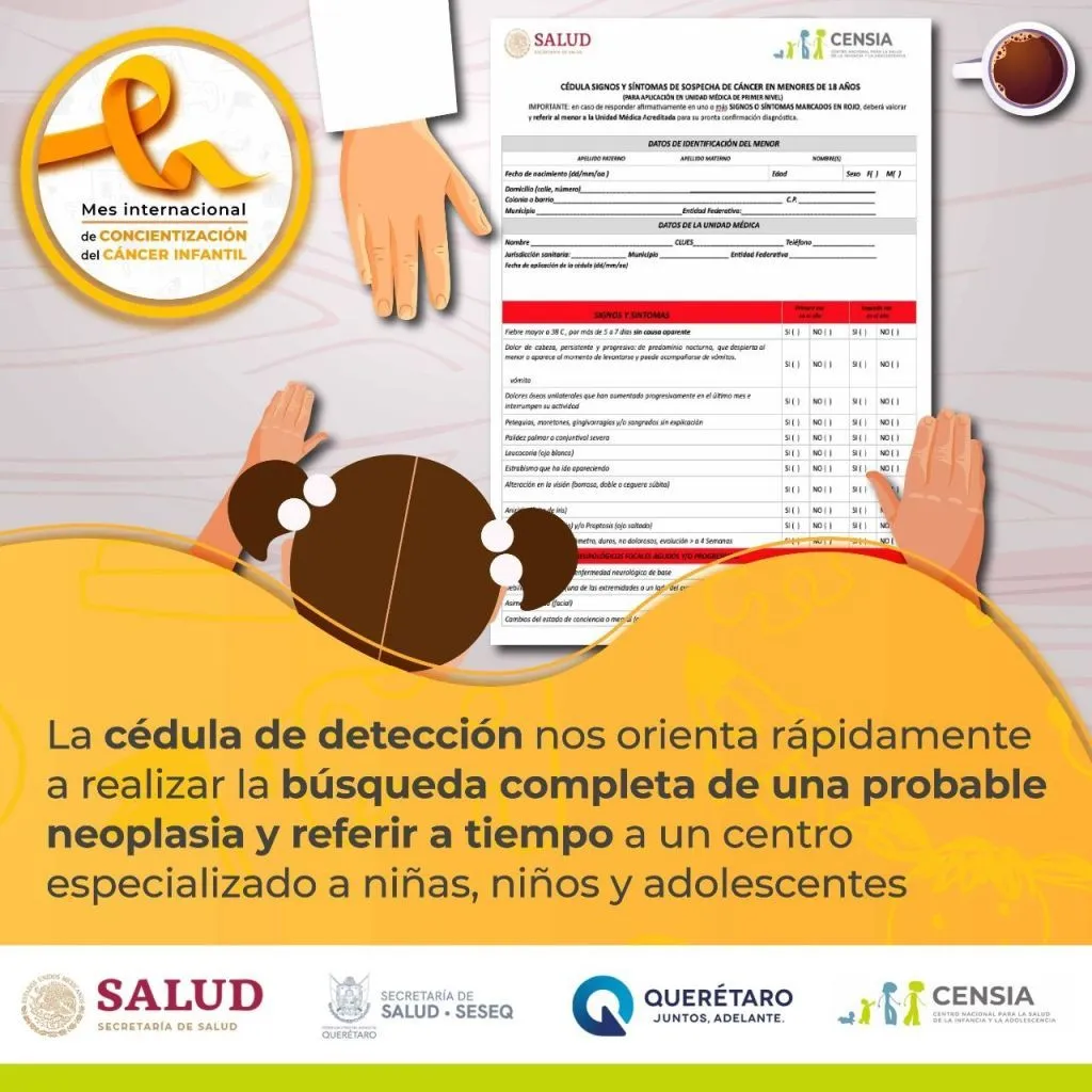 Se adhiere SESA a septiembre, Mes de Concientización del Cáncer Infantil