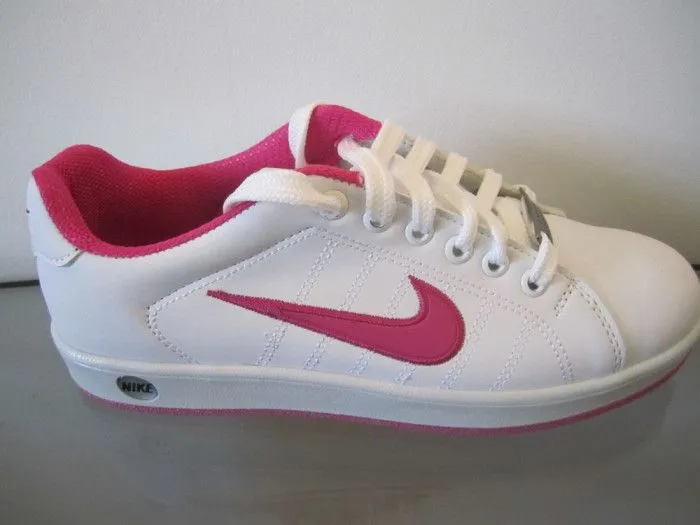 Adidasi dama - ADIDASI NIKE FACTORY DAMA-alb cu roz-piele-produs ... Adidasi dama - ADIDASI NIKE FACTORY DAMA-alb cu roz-piele-produs ...