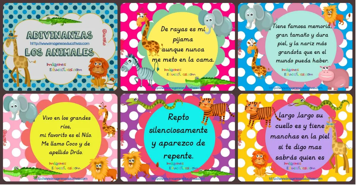 Trabajamos con adivianzas de animales, conciencia lingüística - Aprender  Jugando