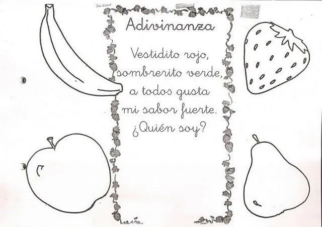 Adivinanza de frutas | adivinanzas | Pinterest Adivinanza de frutas | adivinanzas | Pinterest