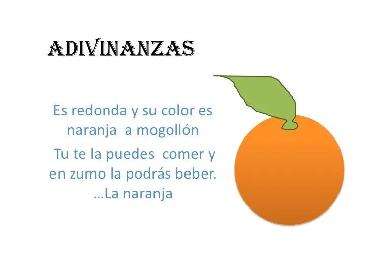 Adivinanza de frutas - Imagui