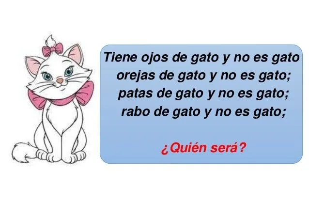 Adivinanza de la gata