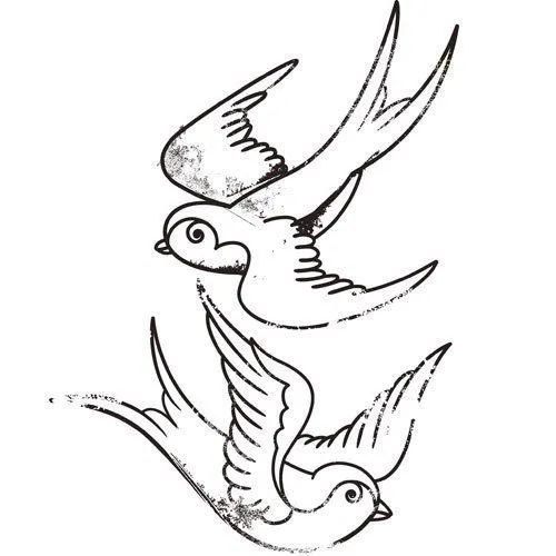 Dibujo para colorear golondrina - Imagui