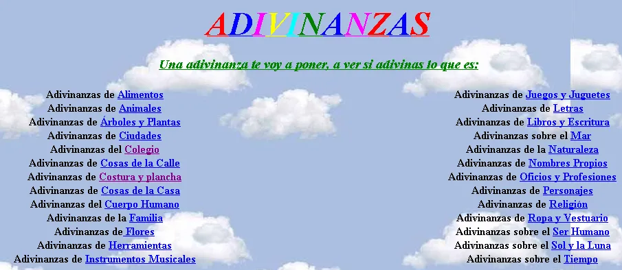 MilagroTIC: ADIVINA ADIVINANZA