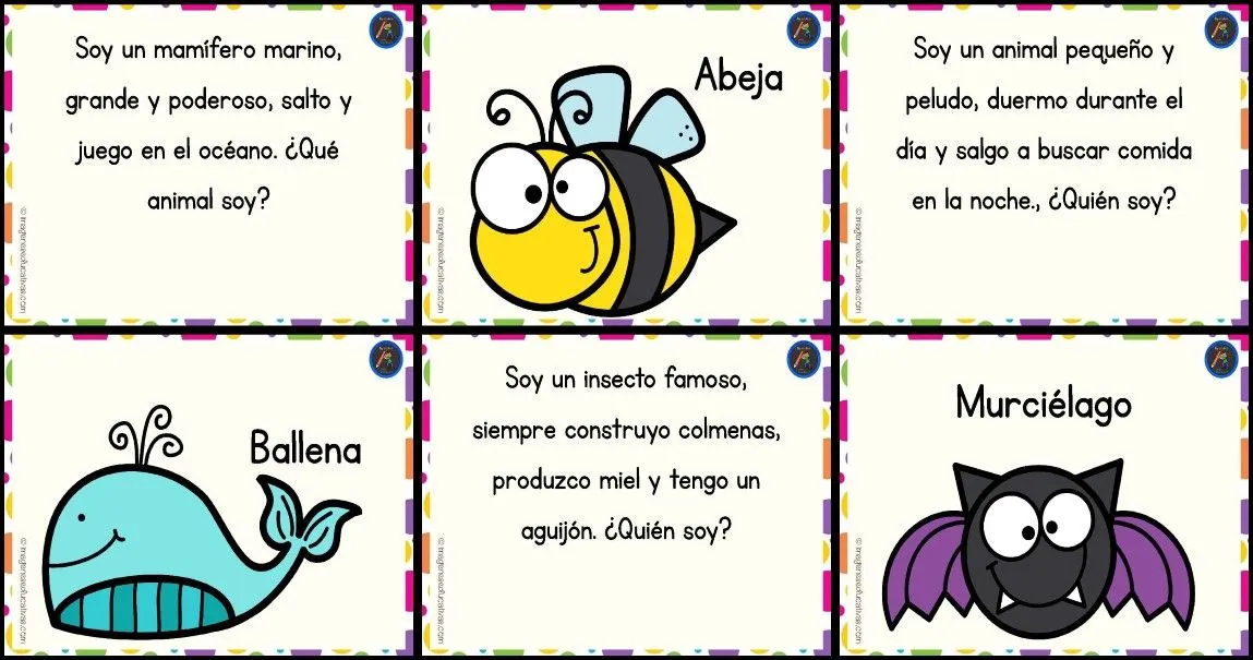 ADIVINANZAS DE ANIMALES – Imagenes Educativas