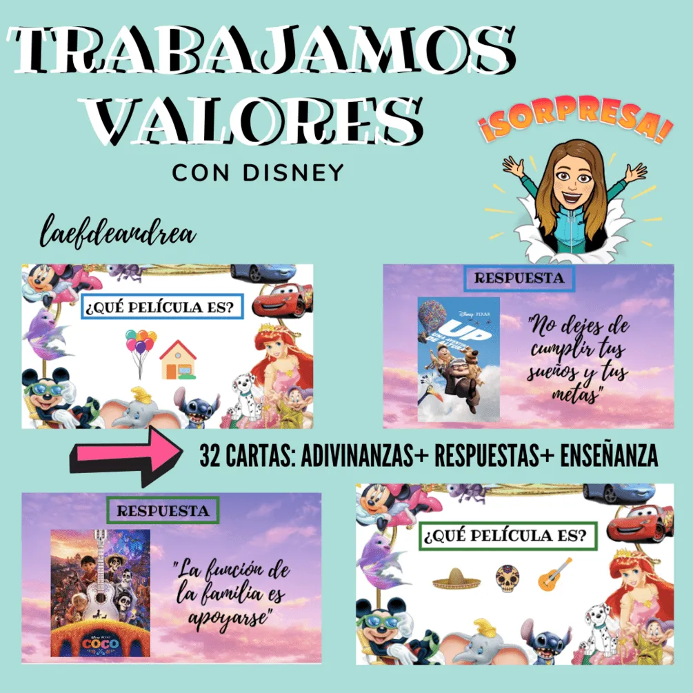 Adivinanzas Disney Valores