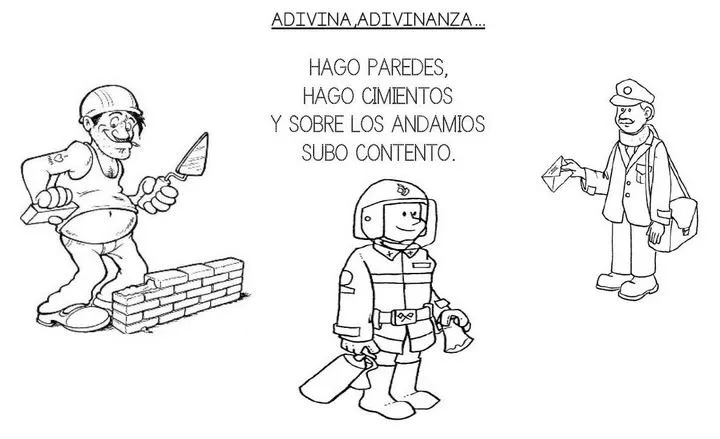 ADIVINANZAS OFICIOS - EL ALBAÑIL : INFANTIL Y PARA NIÑOS. ADIVINANZAS OFICIOS - EL ALBAÑIL : INFANTIL Y PARA NIÑOS.