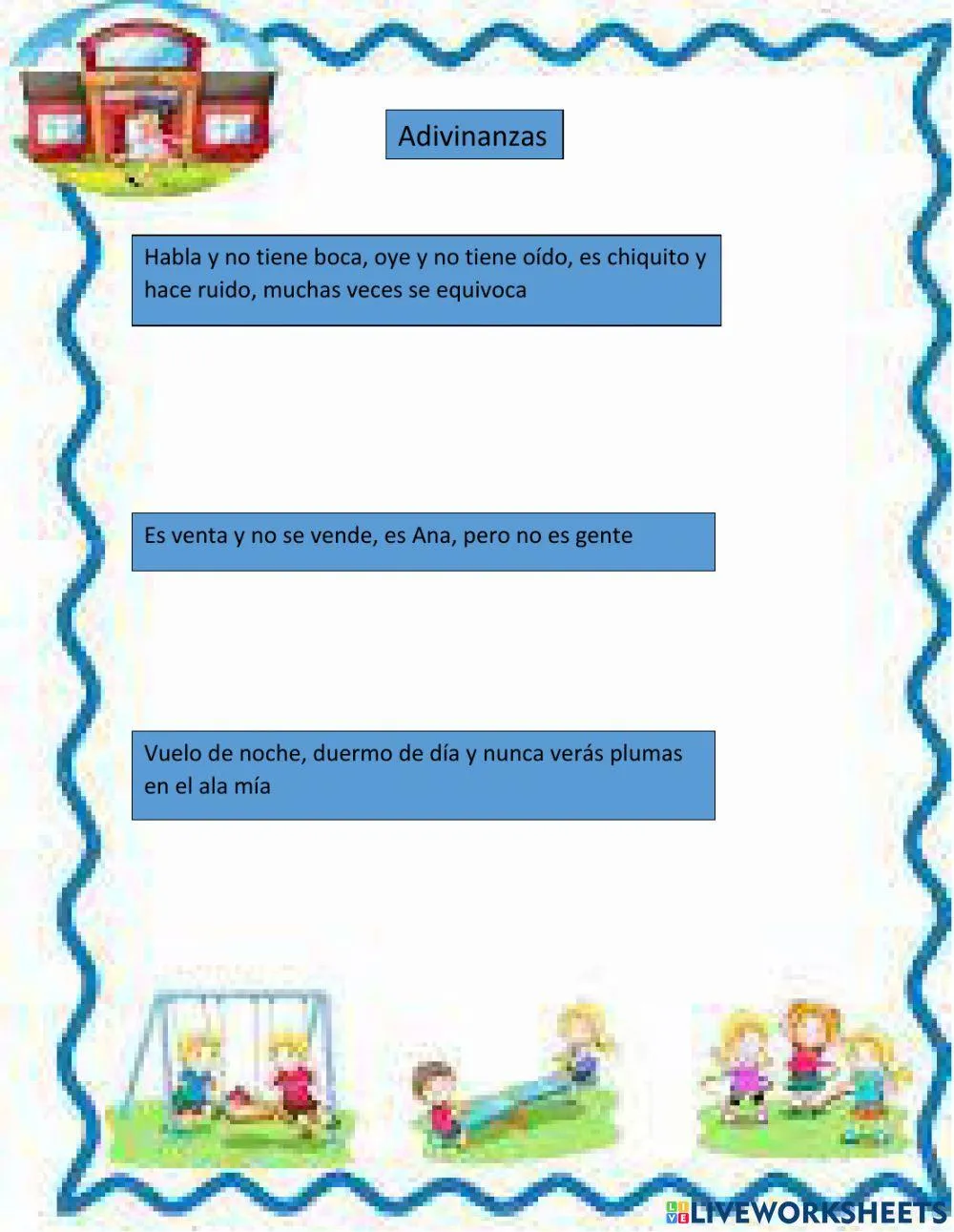 Adivinanzas online exercise for 5to Grado | Live Worksheets