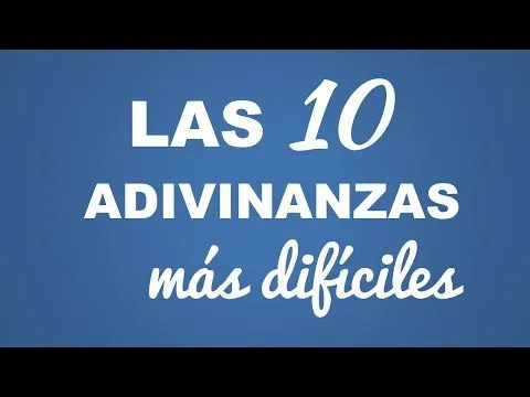 Adivinanzas