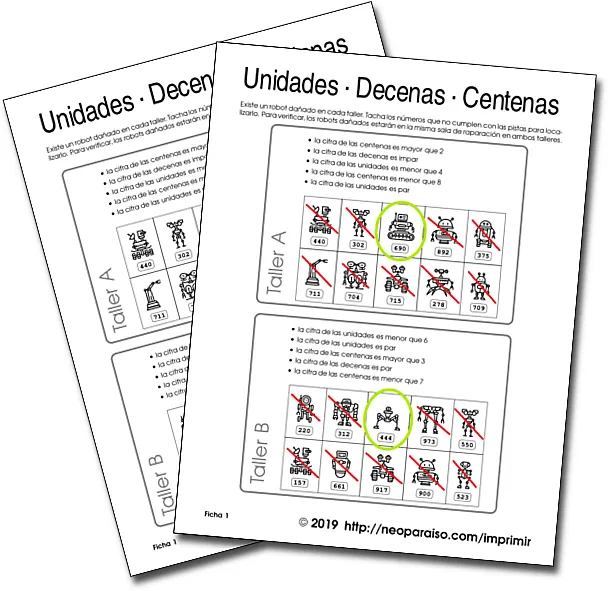 Adivinanzas de valor posicional