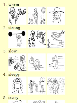 Los adjetivos.-Inglés fácil para primaria