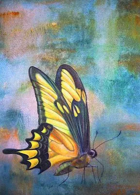 Admirar el Arte: MARIPOSA EN BAILE DE GALA, ÓLEO SOBRE LIENZO Admirar el Arte: MARIPOSA EN BAILE DE GALA, ÓLEO SOBRE LIENZO