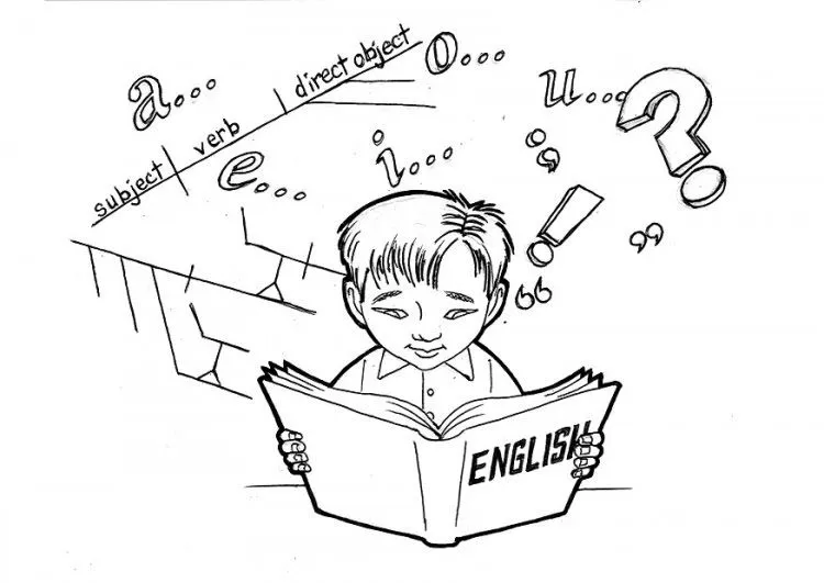 Adolescente estudiando para colorear - Imagui