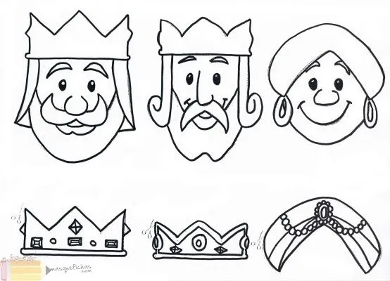 Corona de reyes magos para colorear - Imagui Corona de reyes magos para colorear - Imagui