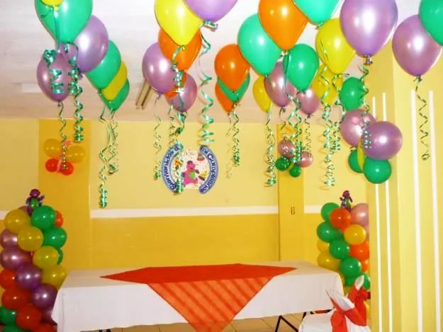 Como adornar con globos un cumpleaños - Imagui