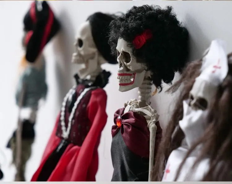 Adorno De Calavera De Halloween, Disfraz Del Día De Los Muertos, Payaso,  Bruja, Esqueleto Pirata, Arreglo De Casa Encantada, Accesorios De Fantasma  Para Fiesta, 1 Ud. - Hogar Y Cocina - Temu Mexico