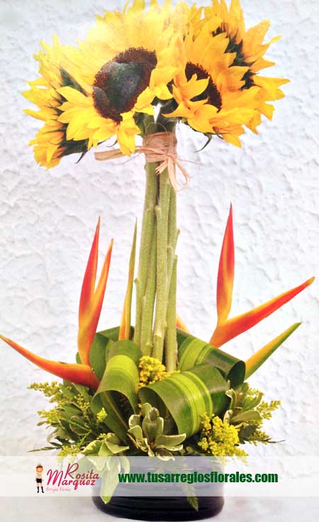 Adorno-con-girasoles-fiestas- ...