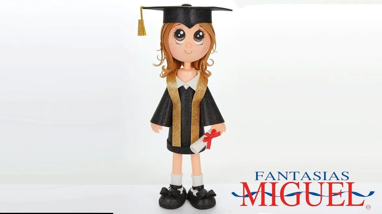 Adorno Fofucha para Graduacion - YouTube