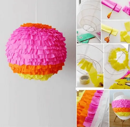 Cómo hacer un adorno con papel crepé ~ Portal de Manualidades Cómo hacer un adorno con papel crepé ~ Portal de Manualidades