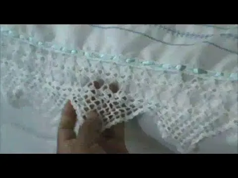 Adorno tejido para sabanas, toallas, mantas o más. TUTORIAL - YouTube Adorno tejido para sabanas, toallas, mantas o más. TUTORIAL - YouTube