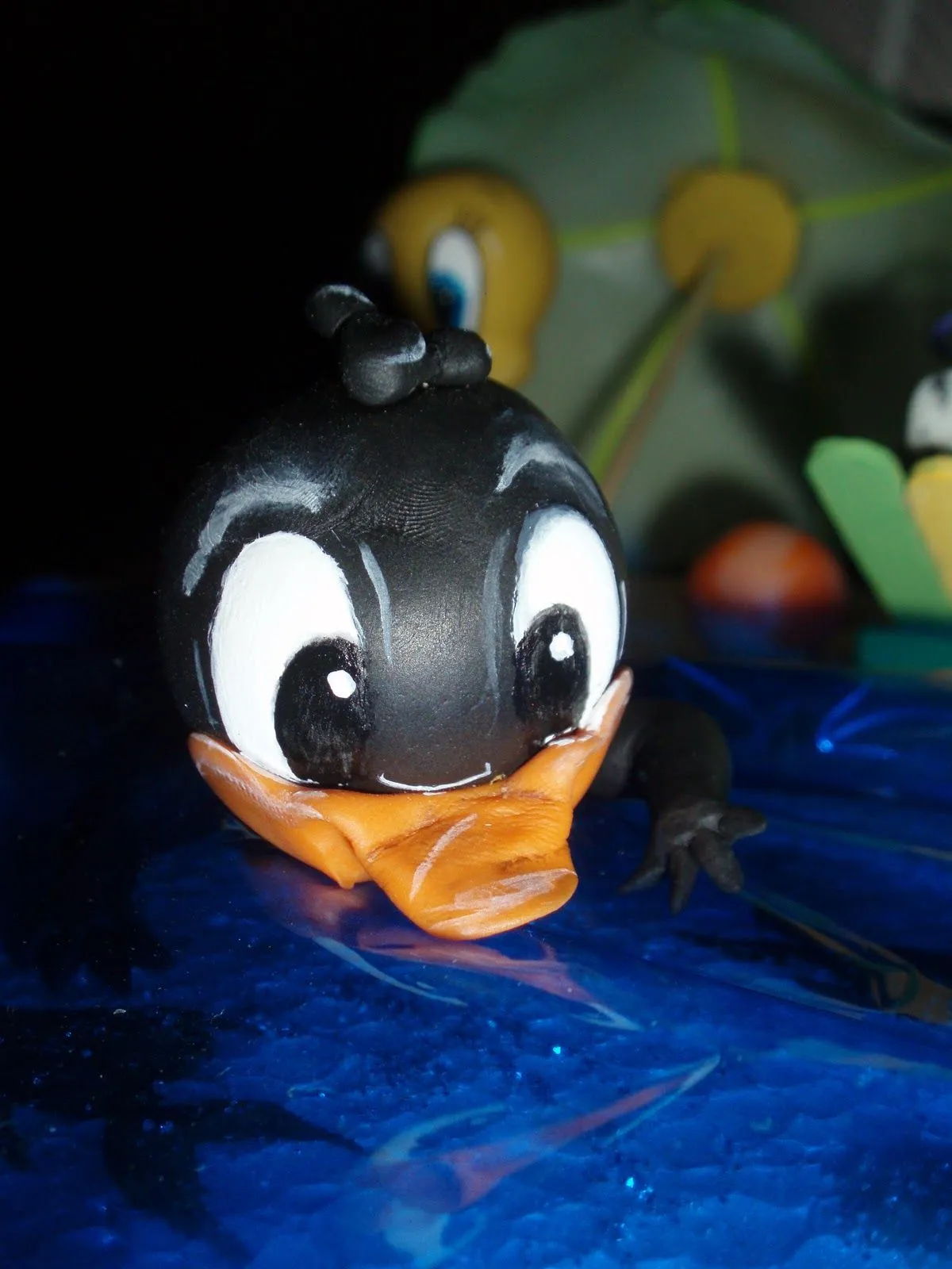 Adorno de torta Looney Tunes Baby de porcelana fria