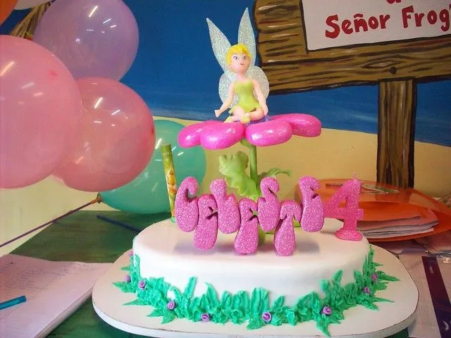 Adorno para torta de Tinkerbell - Imagui