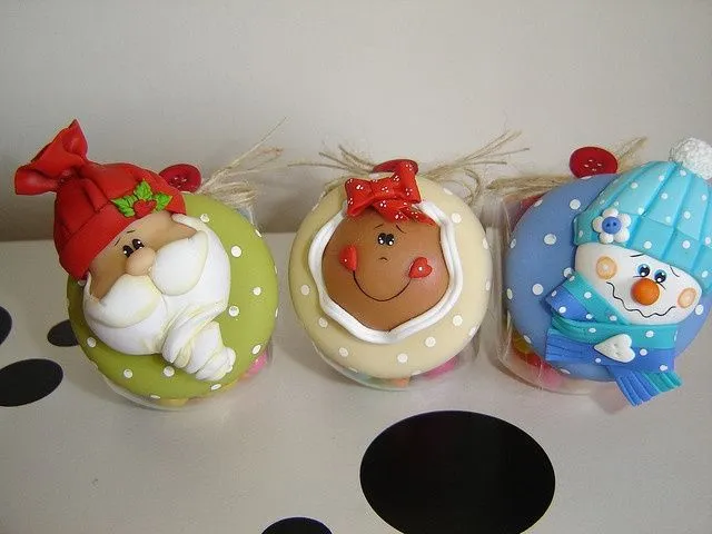 Navidad porcelana fría, pasta francesa. on Pinterest | Polymer ...