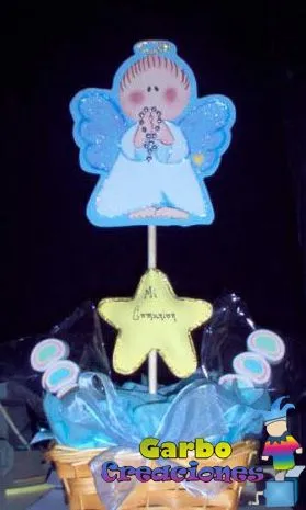 Garbo Creaciones: CENTROS DE MESA para Bautizo, Naciemiento y Baby ...