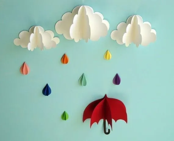 Adornos de papel colgantes - Imagui
