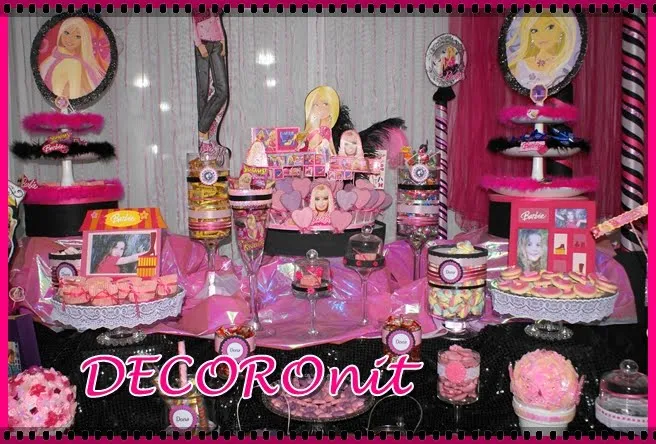 Imagenes de decoraciónes de fiestas infantiles de la barbie - Imagui