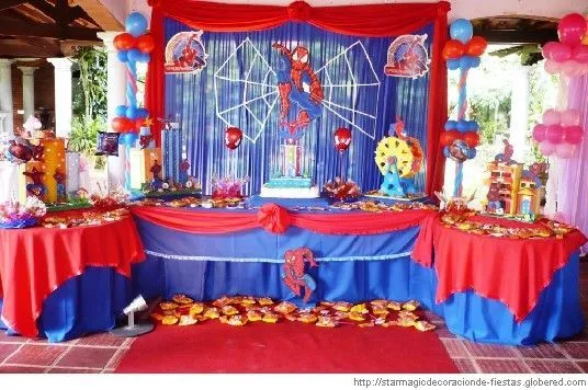adornos de cumpleaños del hombre araña | Decoraciones | Pinterest ...