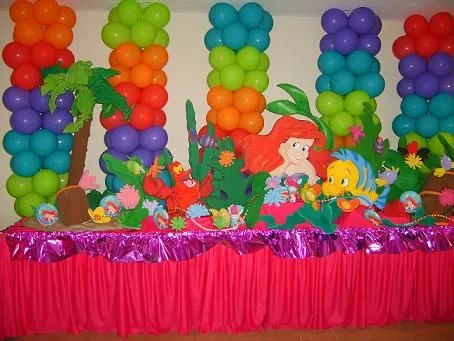 Decoraciónes de la princesa Ariel - Imagui