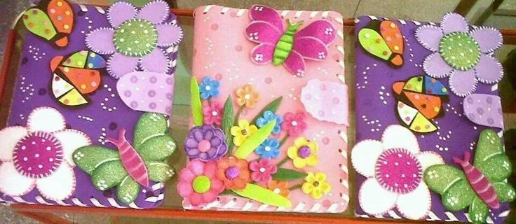 Forros de cuaderno | Adornos de foami | Pinterest Forros de cuaderno | Adornos de foami | Pinterest