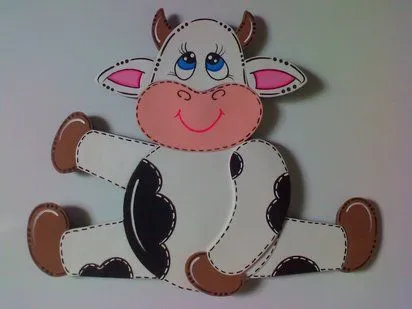 Adornos en foami de vaca para nevera - Imagui | foamy jeenny ...